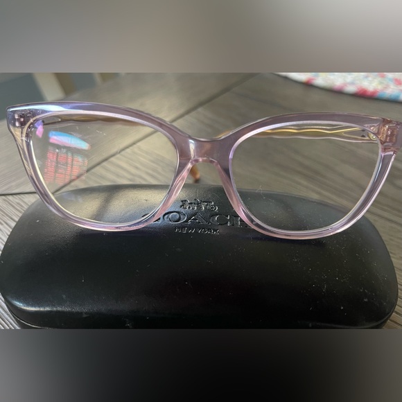 Coach Light Purple Cat-Eye Glasses - Picture 3 of 3